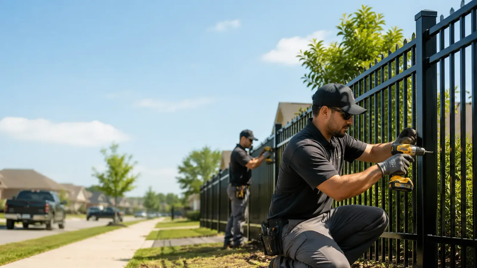 Metal Fence Installation in Baldwin Place, NY